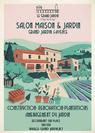 AFFICHE MAISON ET JARDIN B